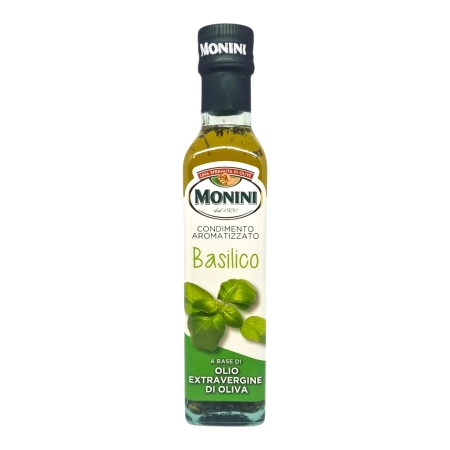 Monini Oliwa Extra Vergine 250 ml – Aromat Bazylii – Basilico